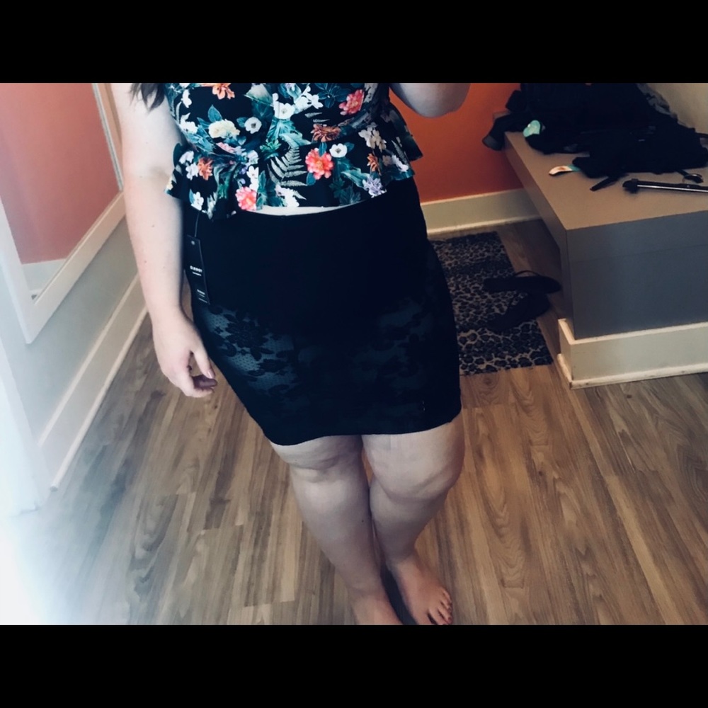 Torrid High Waisted Swim Skirt